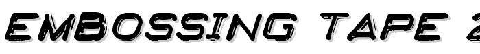 Embossing Tape 2 (BRK) font